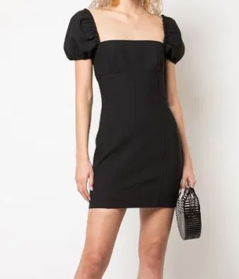 petite black dresses: sheath black dress 