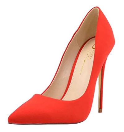 types of heels: low vamp heels 