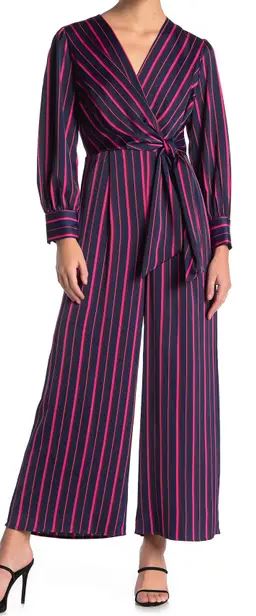 petite jumpsuit: Petite Striped Jumpsuit