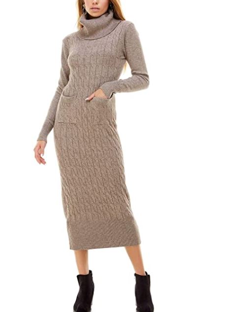 petite sweater dress: long sweater dress