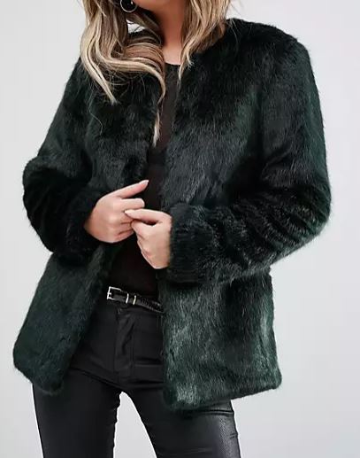 petite winter coats: Fur Winter Coat