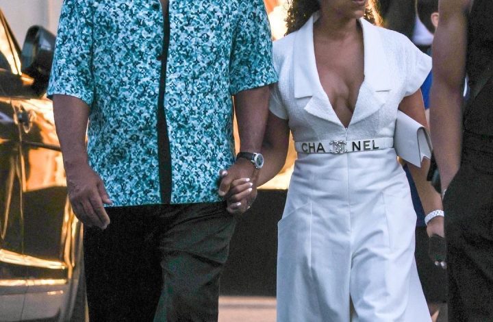 fashion-bomb-couple:-steve-harvey-wore-a-$1700-louis-vuitton-monogram-shirt-with-wife-marjorie-who-opted-for-a-white-chanel-jumpsuit-while-vacationing-in-st.-tropez