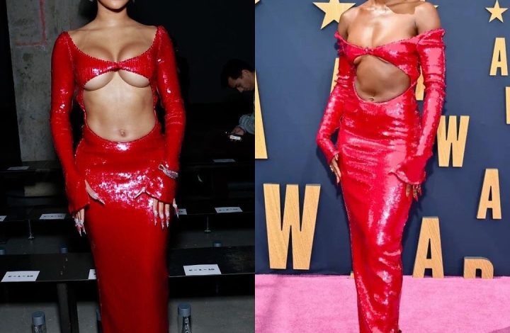 who-wore-it-better:-saweetie-and-coco-jones-both-wore-a-red-sequin-laquan-smith-ss23-gown