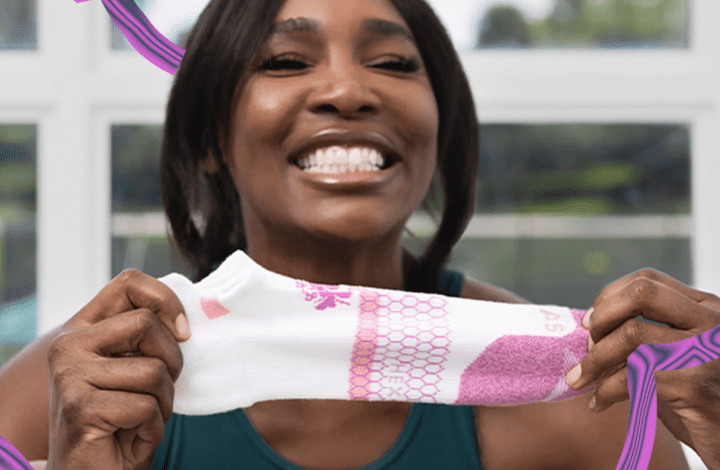 venus-williams-just-gave-bombas’-bestselling-socks-her-“pro-athlete-twist”-— &-she-tells-us-all-about-it