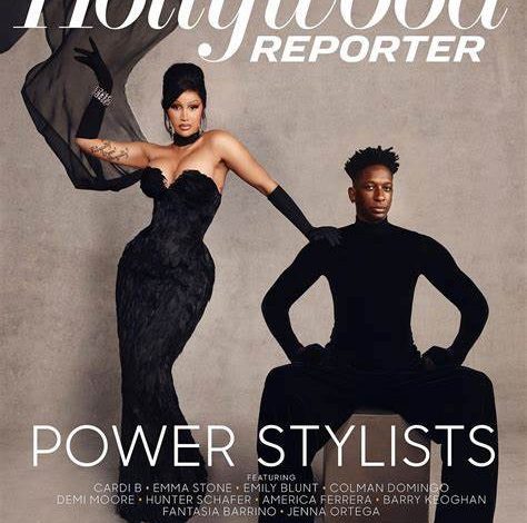 you-ask,-we-answer!-cardi-b-attended-the-power-stylist-dinner-with-kollin-carter-in-a-black-nicholas-jebran-dress-with-black-jimmy-choo-heels